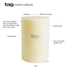 Tagltd Mini Pillar 2X2 Candles Set Of 4 -Home Decoration GUEST a9e1750d 8d2b 42c2 b46f 920b58d21723