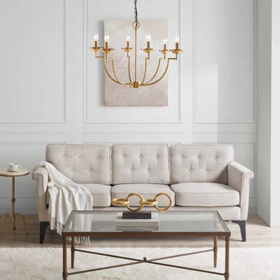 Savor Candelabra Styled Chandelier Gold - Hampton Hill 3 Savor Candelabra Styled Chandelier Gold - Hampton Hill