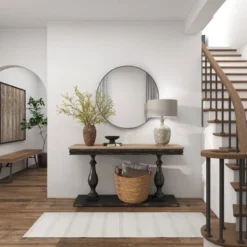 Contemporary Wood Round Wall Mirror - Olivia & May 29 Contemporary Wood Round Wall Mirror - Olivia & May -Home Decoration GUEST acac107c af89 4616 8dba e43efcd74a17