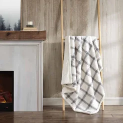 50"x60" Bunkhouse Plaid Reversible Throw Blanket - Eddie Bauer