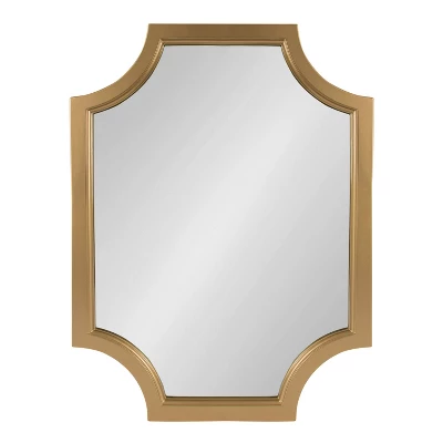 18" X 24" Hogan Scallop Wall Mirror Gold - Kate & Laurel All Things Decor 3 18" X 24" Hogan Scallop Wall Mirror Gold - Kate & Laurel All Things Decor