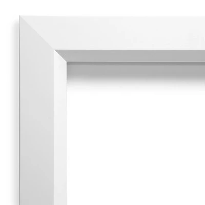 Amanti Art Blanco White Non-Beveled Wood Bathroom Wall Mirror 4 Amanti Art Blanco White Non-Beveled Wood Bathroom Wall Mirror - Image 2