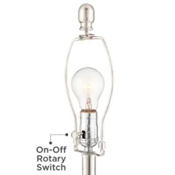 Regency Hill Luca Modern Table Lamps Set Of 2 25 1/2" High Twisted Glass With USB Charging Port Blue Shirred Shade For Bedroom Living Room Desk Office -Home Decoration GUEST b3dafd8c cc5f 4887 a35f d065cf0ec464