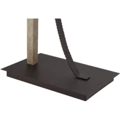 Franklin Iron Works Gentry Industrial Rustic Farmhouse Arc Floor Lamp 71 1/2" Tall Oil Rubbed Bronze Oatmeal Drum Shade For Living Room Reading Office -Home Decoration GUEST b44f63d9 b1c5 4e3b 99f2 c65b3b888dfa