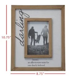 Antique White Canvas 4x6 Inch "Darling" Wood Decorative Picture Frame - Foreside Home & Garden 12 Antique White Canvas 4x6 Inch "Darling" Wood Decorative Picture Frame - Foreside Home & Garden -Home Decoration GUEST b4908e11 9de7 40eb ade7 7d9156617aff