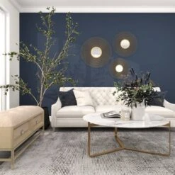 Metal Sunburst Round Wall Decor With Mirror Accent Set Of 3 Gold - Olivia & May -Home Decoration GUEST b610e054 daaa 4b4d a2ec 43c0df94663a