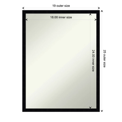 Svelte Non-Beveled Wood Bathroom Wall Mirror Wall Mirror 5 Svelte Non-Beveled Wood Bathroom Wall Mirror Wall Mirror - Image 3