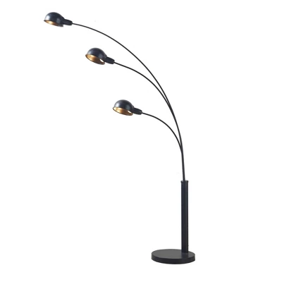 67" Archer 3-Light Adjustable Arc Floor Lamp Black - 510 Design 7 67" Archer 3-Light Adjustable Arc Floor Lamp Black - 510 Design - Image 5