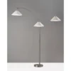 Braxton 3 Arm Arc Lamp Brushed Steel - Adesso -Home Decoration GUEST b7e498a4 483b 4f5a 8072 d83e3caeb8fa