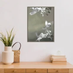 18" X 24" Bird 4 By Design Fabrikken Framed Canvas Wall Art - Amanti Art -Home Decoration GUEST b97e8d70 7690 40d3 829b 3e3693d532b3