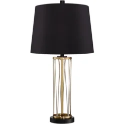 360 Lighting Nathan Modern Table Lamps 25 1/2" High Set Of 2 Gold Metal With USB Charging Ports Black Drum Shade For Bedroom Living Room Home Desk 14 360 Lighting Nathan Modern Table Lamps 25 1/2" High Set Of 2 Gold Metal With USB Charging Ports Black Drum Shade For Bedroom Living Room Home Desk -Home Decoration GUEST ba6cd160 dc05 4eb7 8f97 a7d10a56349a