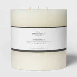 Pillar Candle Soft Cotton White - Threshold™ 12 Pillar Candle Soft Cotton White - Threshold™ -Home Decoration GUEST ba85ccc0 51d2 49b1 b7fa 9591207f9ad8