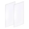 2'x4' (Set Of 2) LED Dimmable Flat Panel Pendant Ceiling Lights White - JONATHAN Y