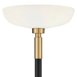 Possini Euro Design Modern Torchiere Floor Lamp Light Blaster LED 72.25" Tall Antique Brass And Matte Black Opal Glass For Living Room Bedroom 11 Possini Euro Design Modern Torchiere Floor Lamp Light Blaster LED 72.25" Tall Antique Brass And Matte Black Opal Glass For Living Room Bedroom -Home Decoration GUEST be12c436 d85f 4f80 9aaa 14a3c81bf1ce