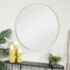 Contemporary Wood Round Wall Mirror - Olivia & May 2 Contemporary Wood Round Wall Mirror - Olivia & May -Home Decoration GUEST be97e92b b9ab 45f7 aec4 a78ce263ccb2