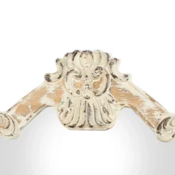 Wood Carved Acanthus Wall Mirror With Arched Top And Distressing Cream - Olivia & May 37 Wood Carved Acanthus Wall Mirror With Arched Top And Distressing Cream - Olivia & May -Home Decoration GUEST c0455fc9 0486 46eb 876d 6577857ba0c7