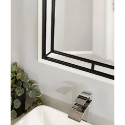 24" X 36" Audubon Rectangle Wall Mirror White - Kate & Laurel All Things Decor -Home Decoration GUEST c061f0a5 05cc 4508 a766 f09208df8892