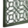 Metal Frame With Scroll Work Painted Finish In Verdi Wall Mirror Green - StyleCraft