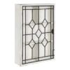 Megara Decorative Wooden Wall Hanging Curio Cabinet Whitewash Finish - Kate & Laurel All Things Decor -Home Decoration GUEST c4e05029 d9f7 4423 9c15 ece04d2ca7e9