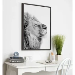 23" X 33" Sylvie Self Actualization Lion Framed Canvas Wall Art By Amy Peterson Gray - Kate And Laurel 9 23" X 33" Sylvie Self Actualization Lion Framed Canvas Wall Art By Amy Peterson Gray - Kate And Laurel -Home Decoration GUEST c4e3b325 4c17 4fd6 a940 ce1f5a7884ed