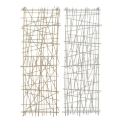 Set Of 2 Metal Geometric Overlapping Lines Wall Decors - CosmoLiving By Cosmopolitan -Home Decoration GUEST c522147c 71bf 4003 947f d8f57cef19bd