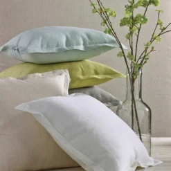 Split P Linen Pillow Cover - Pear