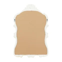 Wood Carved Acanthus Wall Mirror With Arched Top And Distressing Cream - Olivia & May 40 Wood Carved Acanthus Wall Mirror With Arched Top And Distressing Cream - Olivia & May -Home Decoration GUEST cc0d53a9 0a5d 427c 9d75 e1fb8c498255