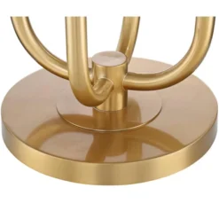 Possini Euro Design Mid Century Modern Glam Style Floor Lamp 4-Light LED 68.5" Tall Warm Gold Glass Globe Shade For Living Room House Uplight -Home Decoration GUEST cc51f5fd 7f53 4bc4 a04a bcff2955d044