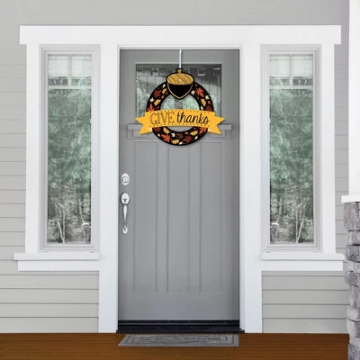 Big Dot Of Happiness Give Thanks - Outdoor Thanksgiving Party Decor - Front Door Wreath 3 Big Dot Of Happiness Give Thanks - Outdoor Thanksgiving Party Decor - Front Door Wreath