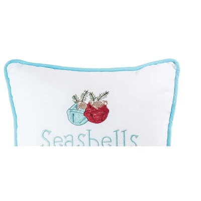 C&F Home 10" X 10" Seashells And Jingle Bells Embroidered Christmas Holiday Throw Pillow 3 C&F Home 10" X 10" Seashells And Jingle Bells Embroidered Christmas Holiday Throw Pillow