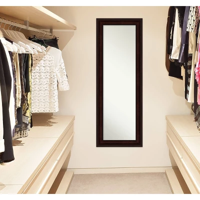 19" X 53" Non-Beveled Coffee Bean Brown Full Length On The Door Mirror - Amanti Art 8 19" X 53" Non-Beveled Coffee Bean Brown Full Length On The Door Mirror - Amanti Art - Image 6