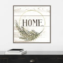 22" X 22" Family Farmhouse I By Grace Popp Framed Canvas Wall Art Gray Wash - Amanti Art -Home Decoration GUEST cd4d568f be62 43d1 a89e a6f433fb11e6