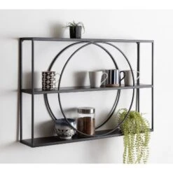 36" X 24" Pirzada Geometric Wall Shelf Black - Kate & Laurel All Things Decor 11 36" X 24" Pirzada Geometric Wall Shelf Black - Kate & Laurel All Things Decor -Home Decoration GUEST cd7a4802 fcdd 4c6a bdd6 dd332bb3c483