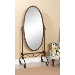 Clarisse Metal Mirror Brown - Linon -Home Decoration GUEST ce87b861 983b 4508 bdc3 d7c15f706895