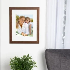 11" X 14" Matted To 8" X 10" Kieva Wall Frame Brown - DesignOvation -Home Decoration GUEST cebcba59 d455 440d add6 be361d24ca6b