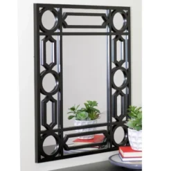 Northlight 29.5" Black Framed Geometric Style Rectangular Wall Mirror 9 Northlight 29.5" Black Framed Geometric Style Rectangular Wall Mirror -Home Decoration GUEST cf4fda5c 8570 47f1 827d ba73a05edcb3