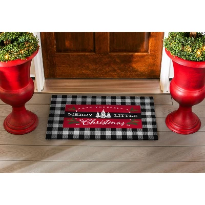 Evergreen Merry Little Christmas Sassafras Indoor Outdoor Switch Doormat 1'10"x10" Red 5 Evergreen Merry Little Christmas Sassafras Indoor Outdoor Switch Doormat 1'10"x10" Red - Image 3