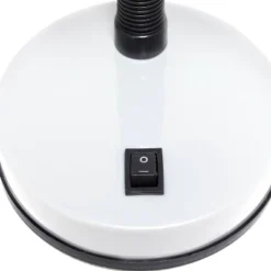 14.25" Traditional Fundamental Metal Desk Task Lamp And Bowl Shaped Shade With Flexi Gooseneck White - Creekwood Home -Home Decoration GUEST d0b487ac 56a3 41c2 a929 d5f599d437c9