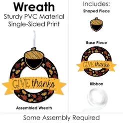 Big Dot Of Happiness Give Thanks - Outdoor Thanksgiving Party Decor - Front Door Wreath 11 Big Dot Of Happiness Give Thanks - Outdoor Thanksgiving Party Decor - Front Door Wreath -Home Decoration GUEST d201dd88 c494 4af2 a1b8 9d9677797f08