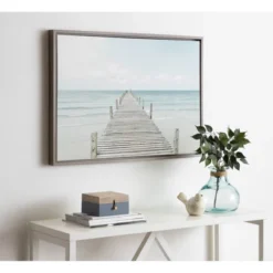 23" X 33" Sylvie Wooden Pier Framed Canvas By Amy Peterson Gray - Kate And Laurel 10 23" X 33" Sylvie Wooden Pier Framed Canvas By Amy Peterson Gray - Kate And Laurel -Home Decoration GUEST d33b6c31 444d 4e40 9a8f 3960f2ef0b99