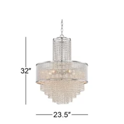 Vienna Full Spectrum Pioggia Chrome Pendant Chandelier 23 1/2" Wide Modern Crystal 5-Light Fixture For Dining Room House Foyer Kitchen Island Entryway 13 Vienna Full Spectrum Pioggia Chrome Pendant Chandelier 23 1/2" Wide Modern Crystal 5-Light Fixture For Dining Room House Foyer Kitchen Island Entryway -Home Decoration GUEST d5832ef2 5aa8 4031 a483 13542b881352