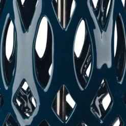 Filigree Ceramic Table Lamp With Cone Linen Shade Blue - Splendor Home -Home Decoration GUEST d58cefab 6322 4afb 9b03 ca337b75458e