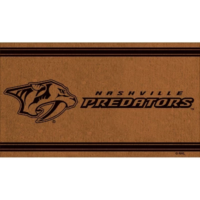 Evergreen Nashville Predators Logo Turf Mat, Brown- 28 X 16 Inches Indoor Outdoor Doormat 3 Evergreen Nashville Predators Logo Turf Mat, Brown- 28 X 16 Inches Indoor Outdoor Doormat