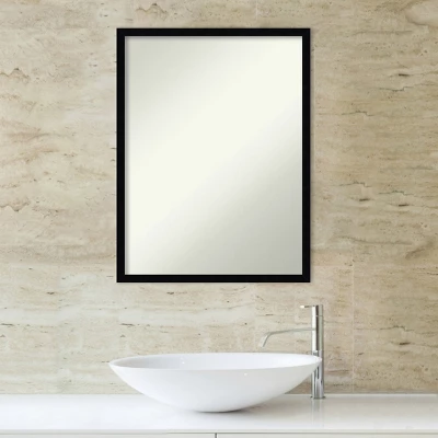 Svelte Non-Beveled Wood Bathroom Wall Mirror Wall Mirror 6 Svelte Non-Beveled Wood Bathroom Wall Mirror Wall Mirror - Image 4