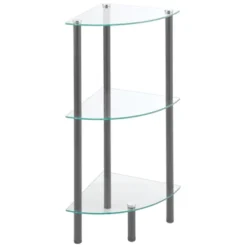 MDesign Glass/Metal Household Corner Organizer Shelf -Home Decoration GUEST d82cd463 c7be 4a5b ab04 d6c9af405578