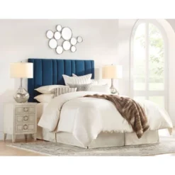 Possini Euro Design Swift Modern Table Lamp 30 1/2" Tall Mercury Glass Double Shade For Bedroom Living Room House Bedside Nightstand Office Entryway -Home Decoration GUEST da767add 2e1d 4ced 82c1 65bd02d01ec2