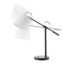 24" Troy Classic Contemporary Iron LED Task Lamp With USB Charging Port Oil Rubbed Bronze (Includes LED Light Bulb) - JONATHAN Y -Home Decoration GUEST da7b1158 dc2b 449b 8c15 545de46b8deb
