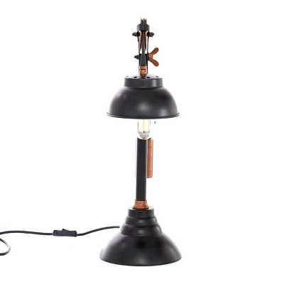 Industrial Metal Desk Lamp Black - Olivia & May 8 Industrial Metal Desk Lamp Black - Olivia & May - Image 6