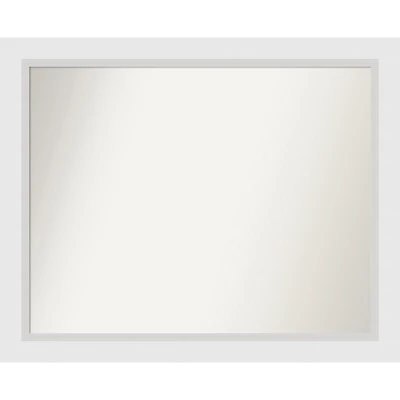 Amanti Art Blanco White Non-Beveled Wood Bathroom Wall Mirror 14 Amanti Art Blanco White Non-Beveled Wood Bathroom Wall Mirror - Image 12