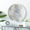 Glam Stainless Steel Ornamental Wall Decor Silver - Olivia & May